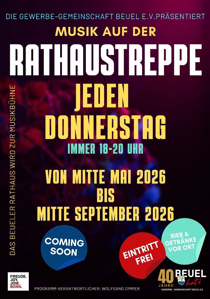 Musik auf der Rathaustreppe